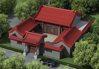 北京四合院设计(design)中的私家园林与南方四合院建筑(architecture)